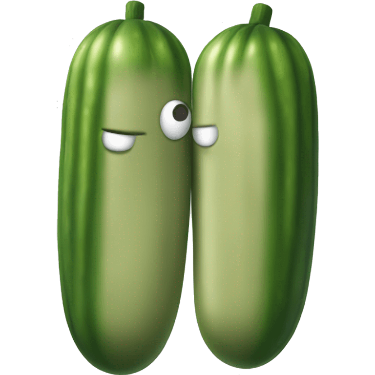 Pickle with muscles emoji