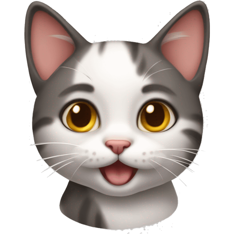 silly cute kitty emoji