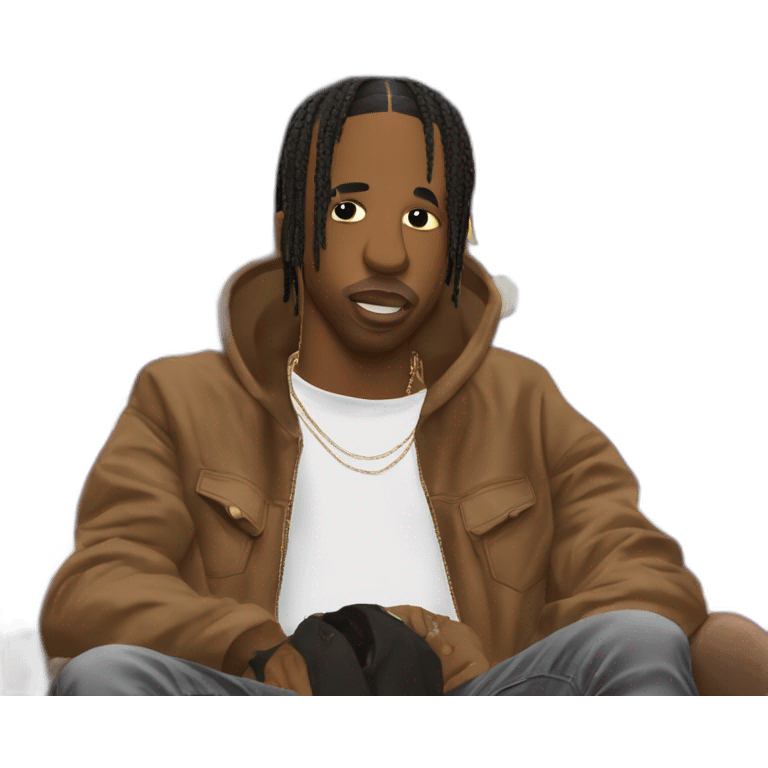 Travis Scott at utopia show emoji