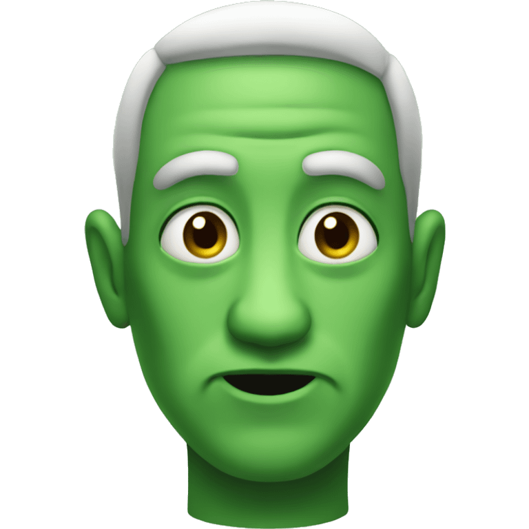 Green human very evil emoji