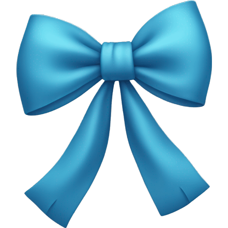 Cute blue bow emoji