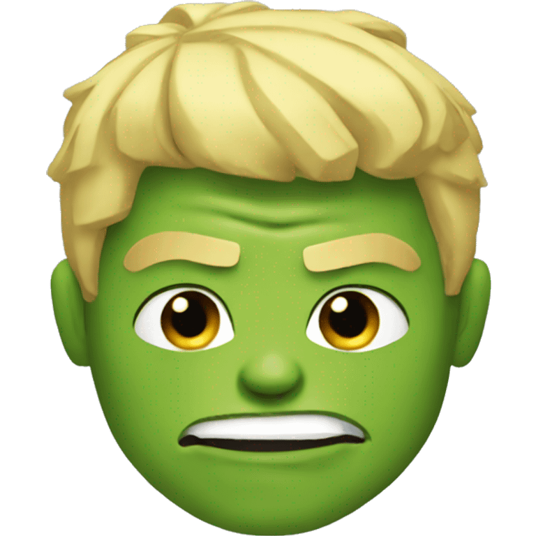 hulk with blond hair and a nose ring emoji