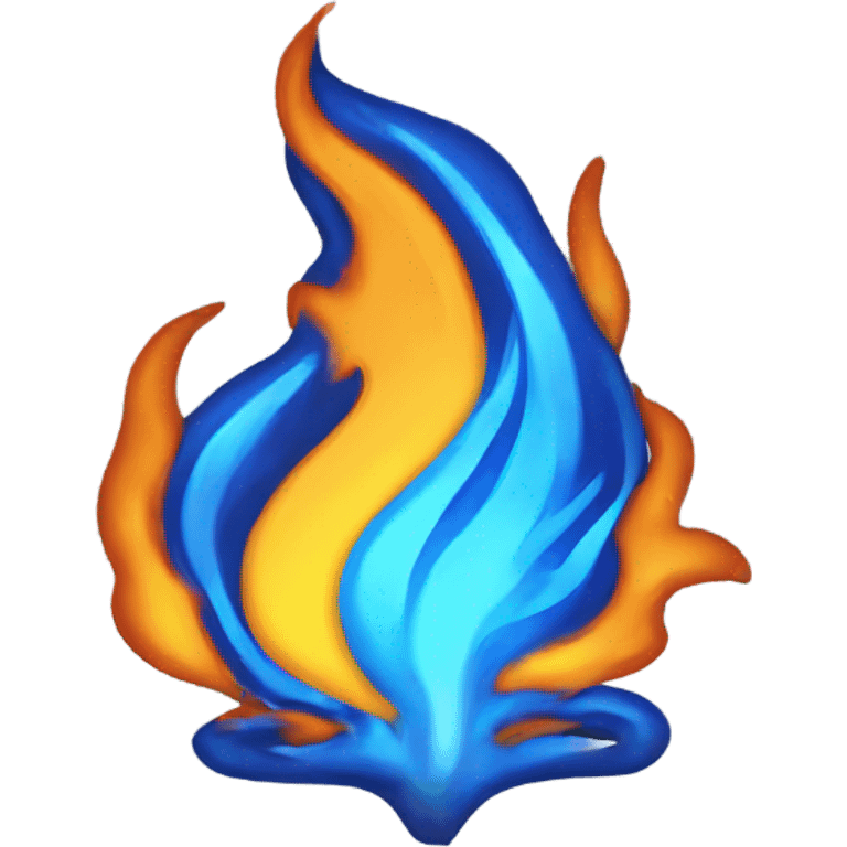 blue fire ios emoji emoji