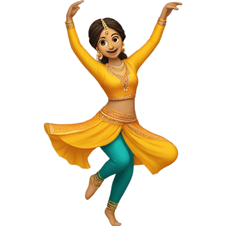 bhangra dance girl emoji