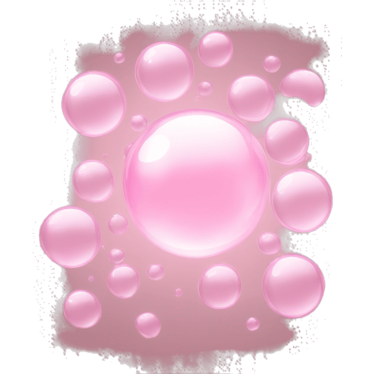 light pink bubbles emoji