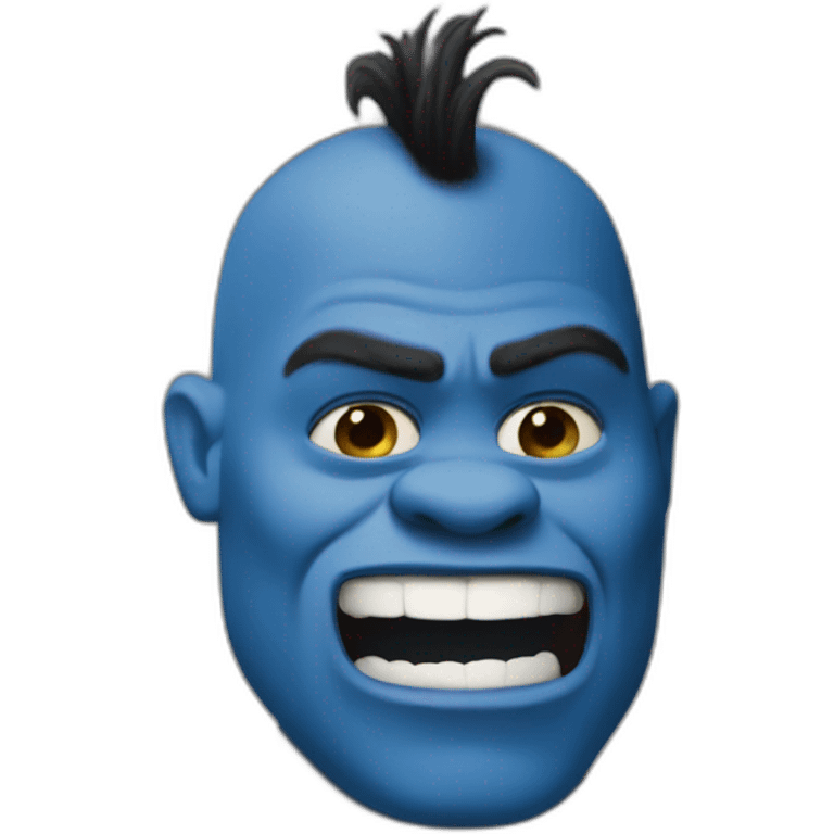 blue shrek emoji