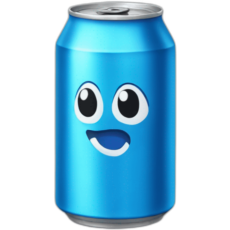 a blue soda can emoji