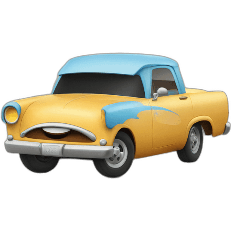 Pixar car DINOCO emoji