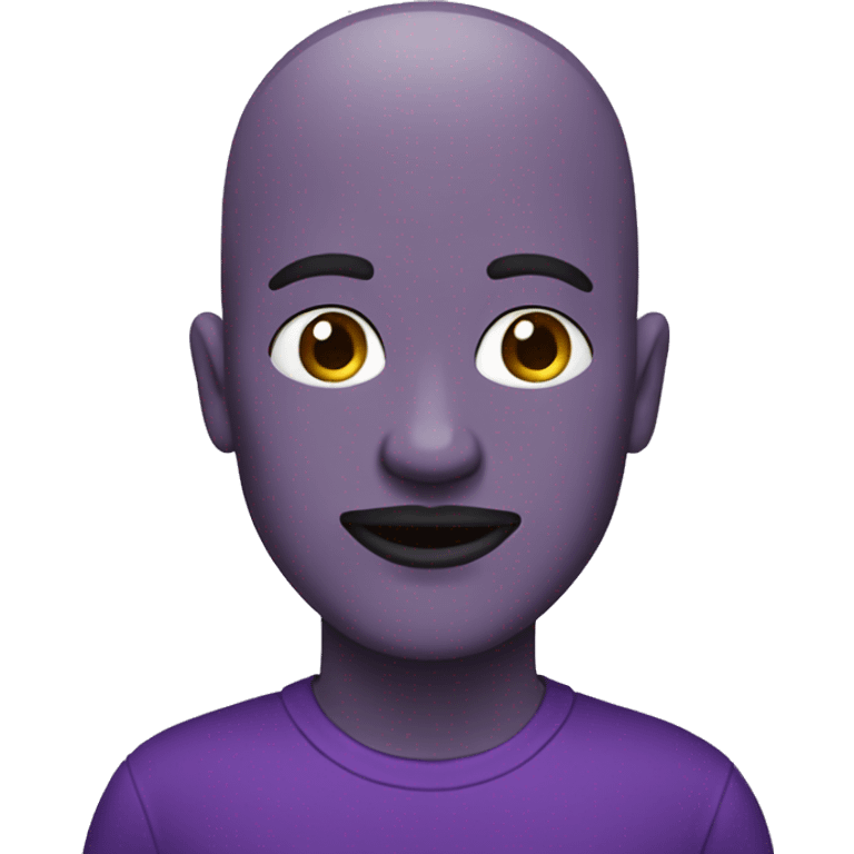 Bald male emoji with purple skin and goatee emoji