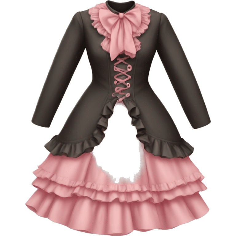 Victorian pink cute dress  emoji