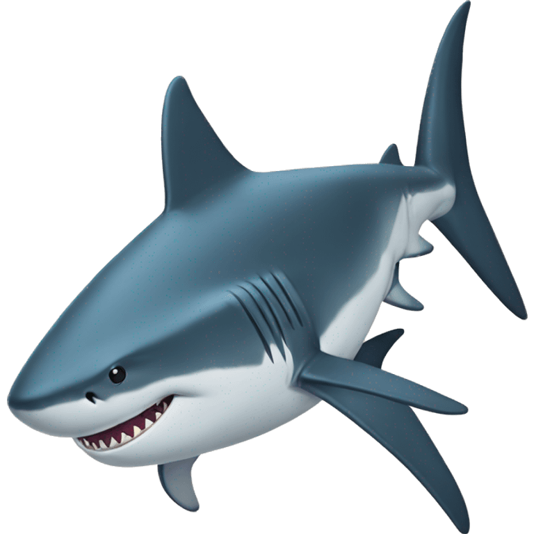 Shark with tui tui emoji