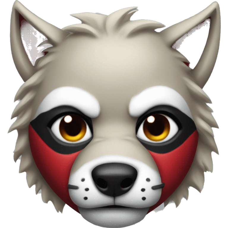 Deadpool wolf face  emoji