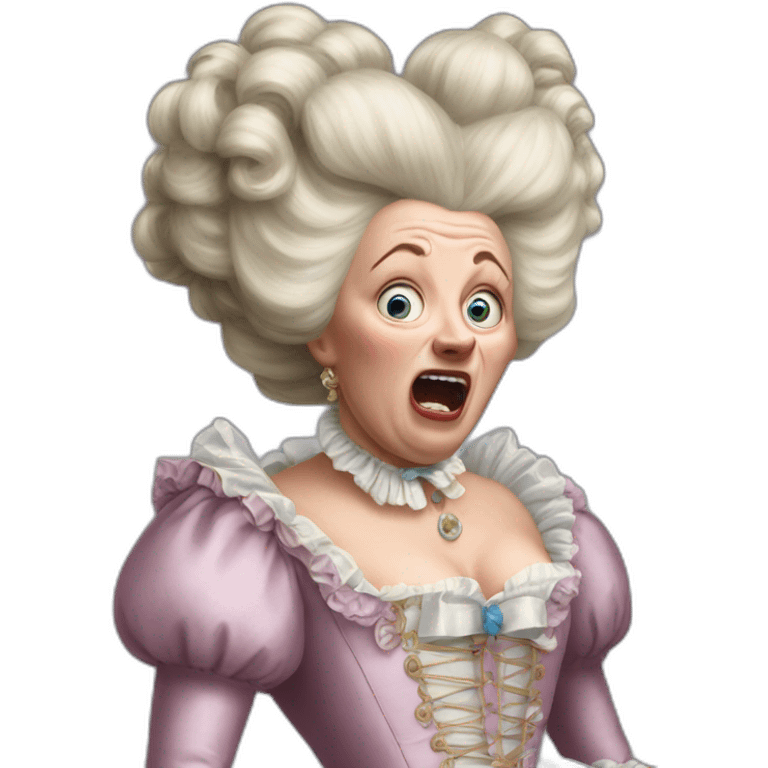 crazy marie antoinette scream emoji