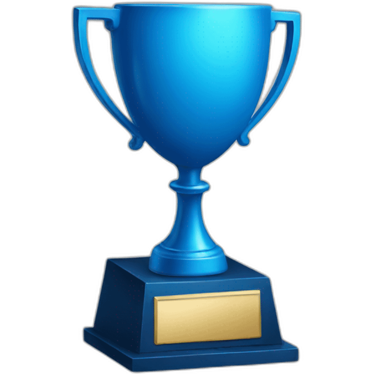 front blue trophy emoji