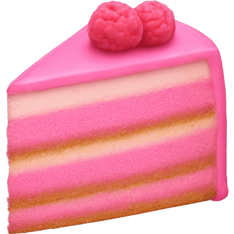 Pink slice cake emoji