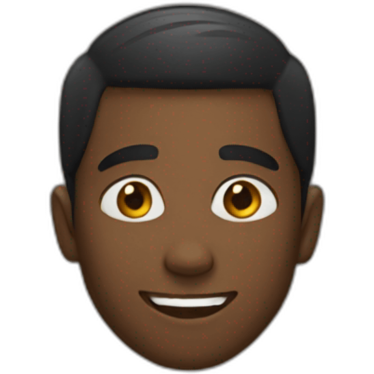 a young black man winking emoji