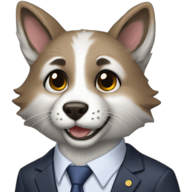 george bush as a furry fursona emoji