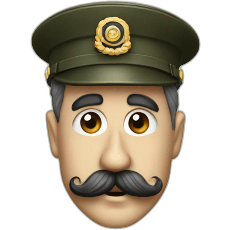 Charlie chaplin moustache militaire emoji