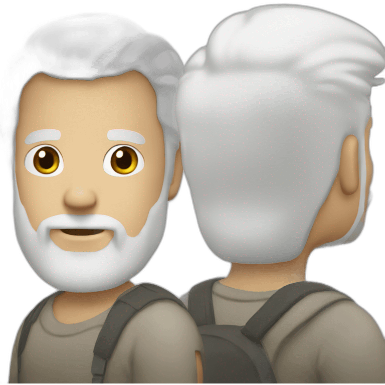 man white hair whaite beard emoji