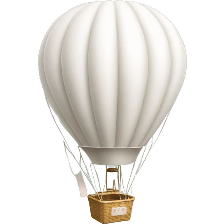  white hot air balloon  emoji