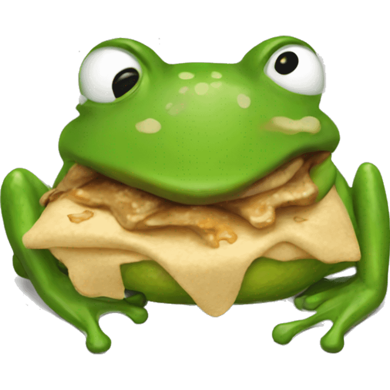 stress frog munch emoji