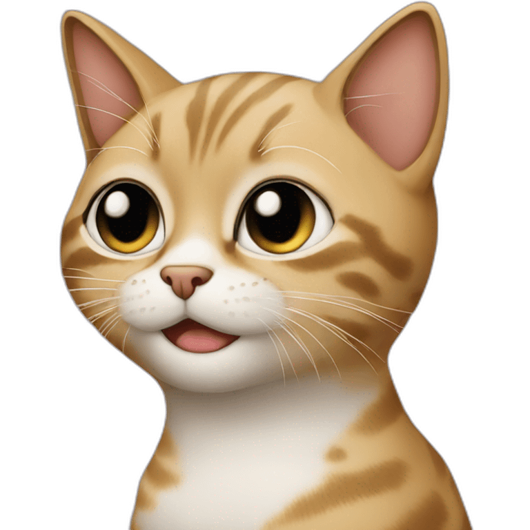 Justin Bieber as a cat emoji