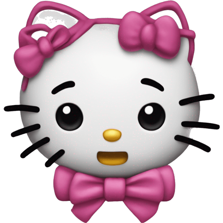 Hello kitty mad emoji