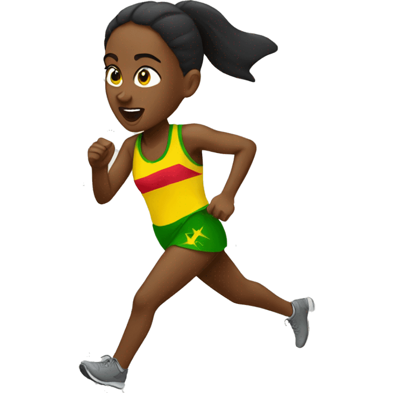 Ethiopian woman runner  emoji