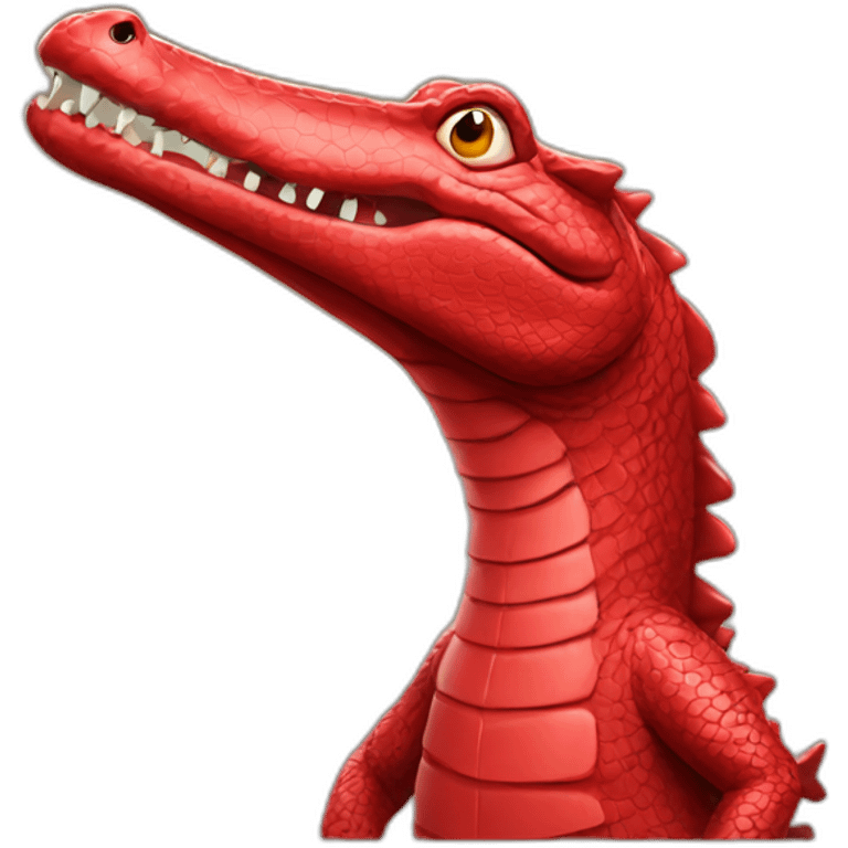 red crocodile emoji