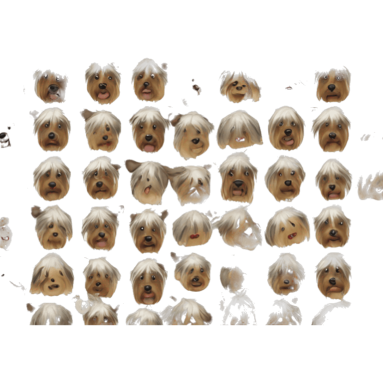 Cow pattern yorkie emoji