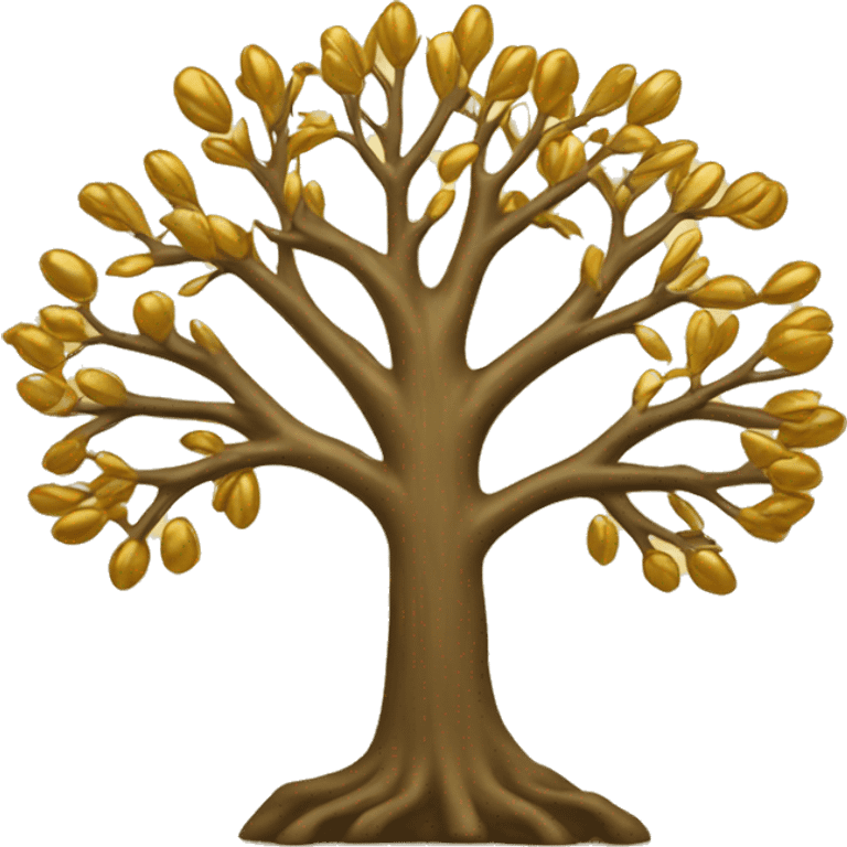 Christian tree gold emoji