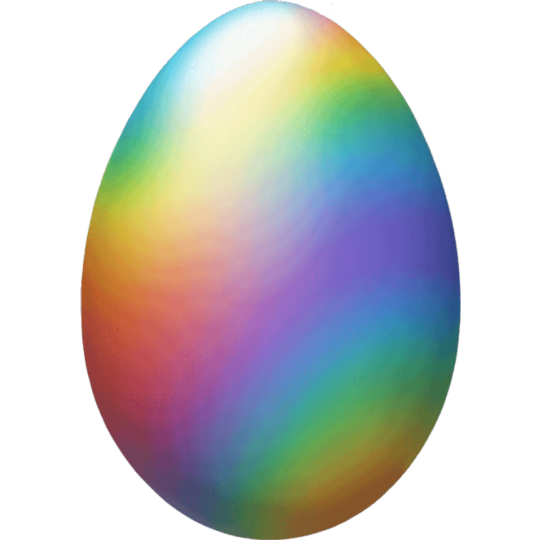 Rainbow egg emoji