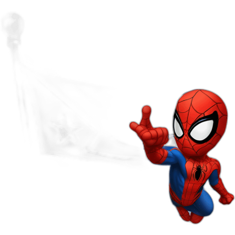 Spider-Man with flag Israël emoji