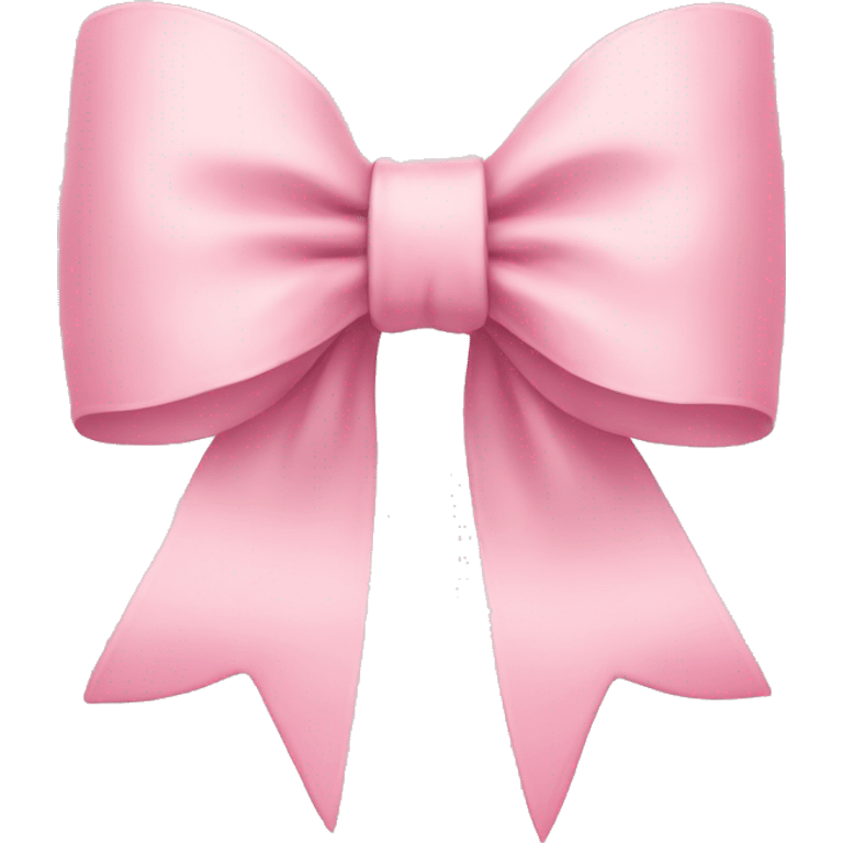 Pastel pink bow emoji