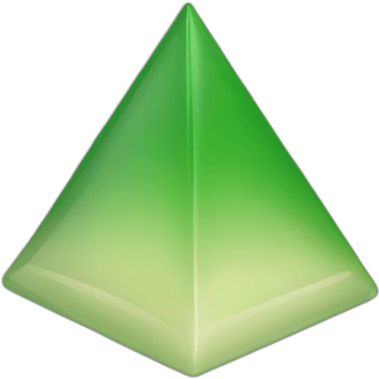 triangulo verde unicolor emoji