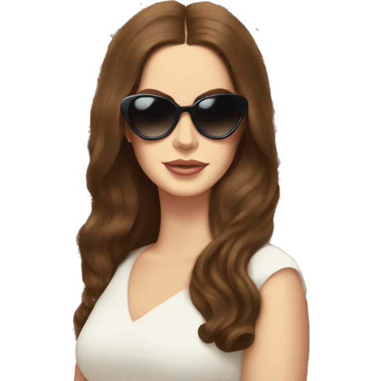 Lana Del Rey with Heart-Shaped Sunglasses emoji