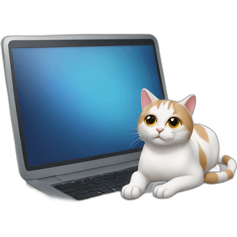 cat with laptop emoji