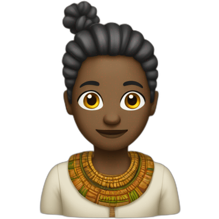 Écureuil avec une tenue africaine traditionnel emoji