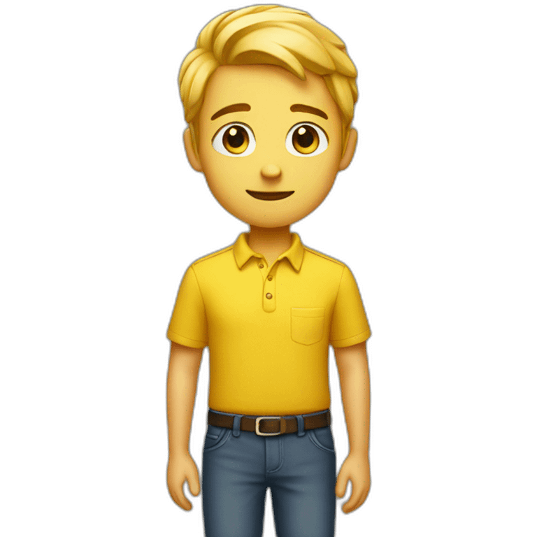 solo yellow shirt boy emoji