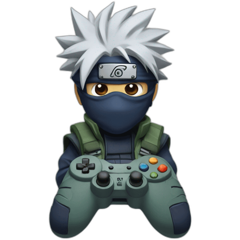 Kakashi with game controller emoji