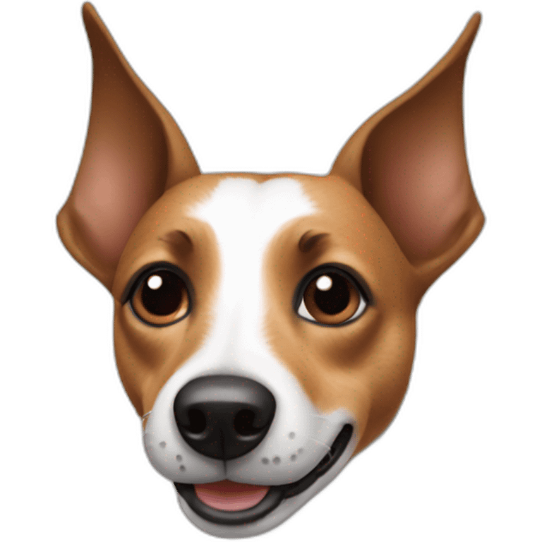 Jack Russel with pointy ears emoji