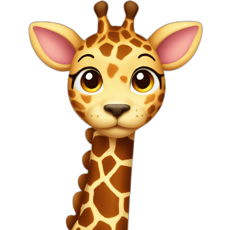 cute cat giraffe emoji