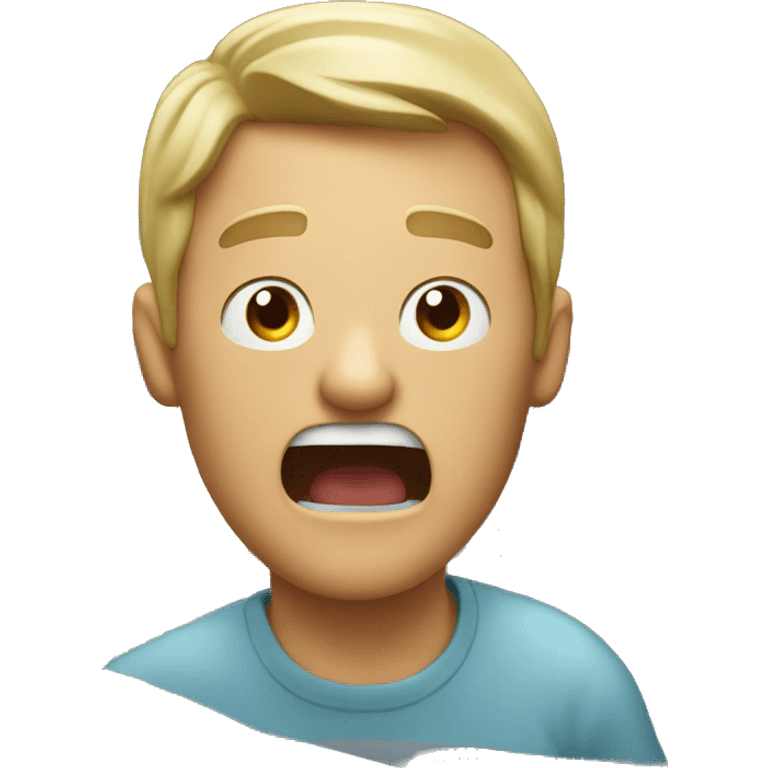 man shouting from car window emoji