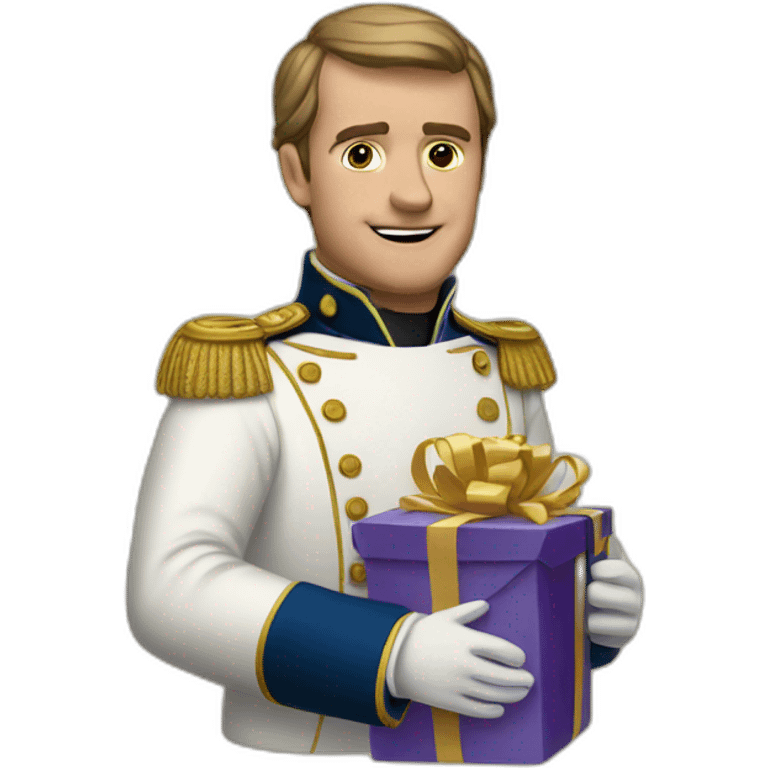 napolean holding a present emoji