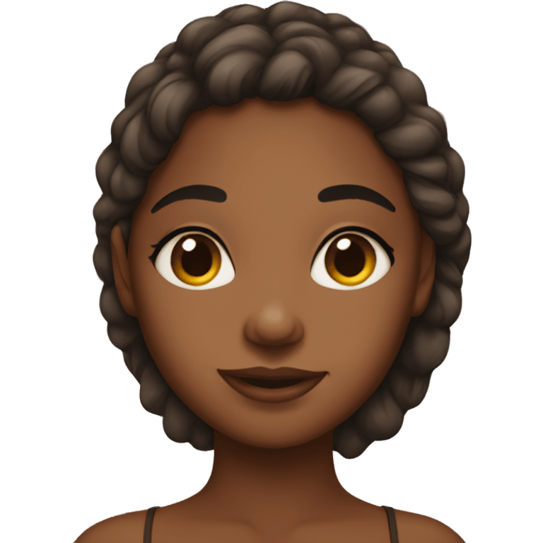 Brown skin girl  emoji