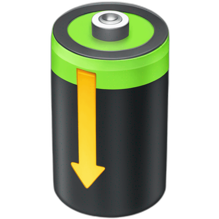 battery on simple background emoji