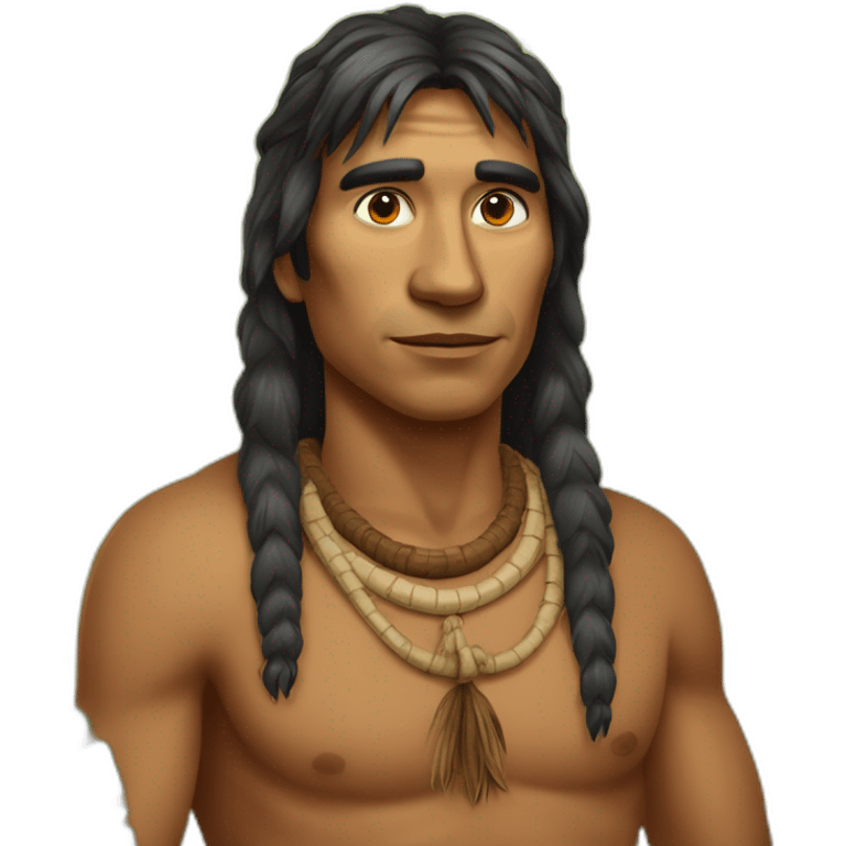 indigena de la amazonia,men emoji