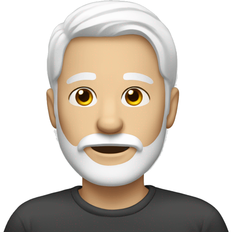 guy-with-white-hair and white beard with hazel eyes emoji