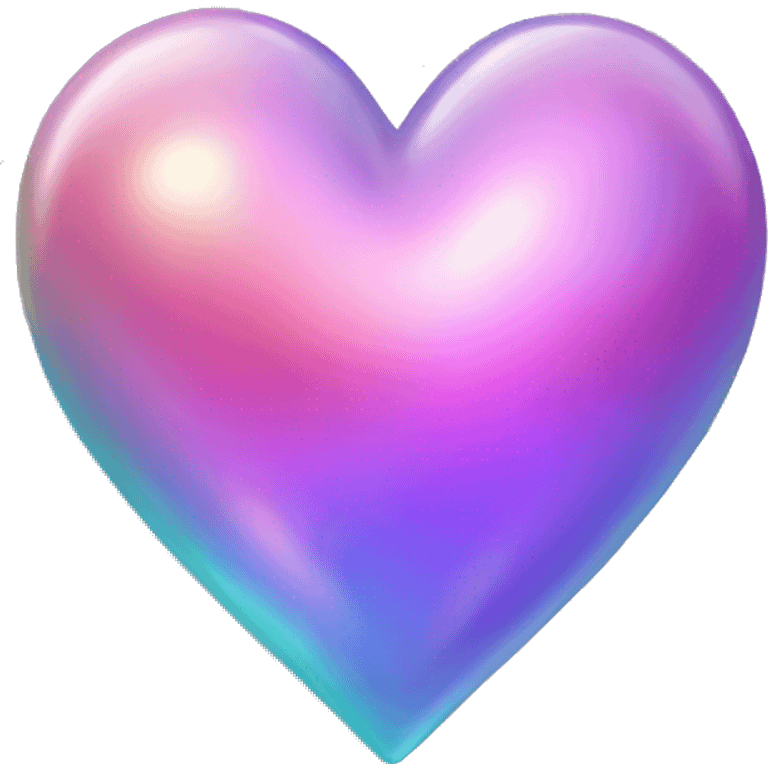 Iridescent heart emoji