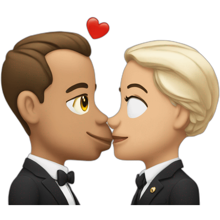 Zemour-kiss-macron emoji